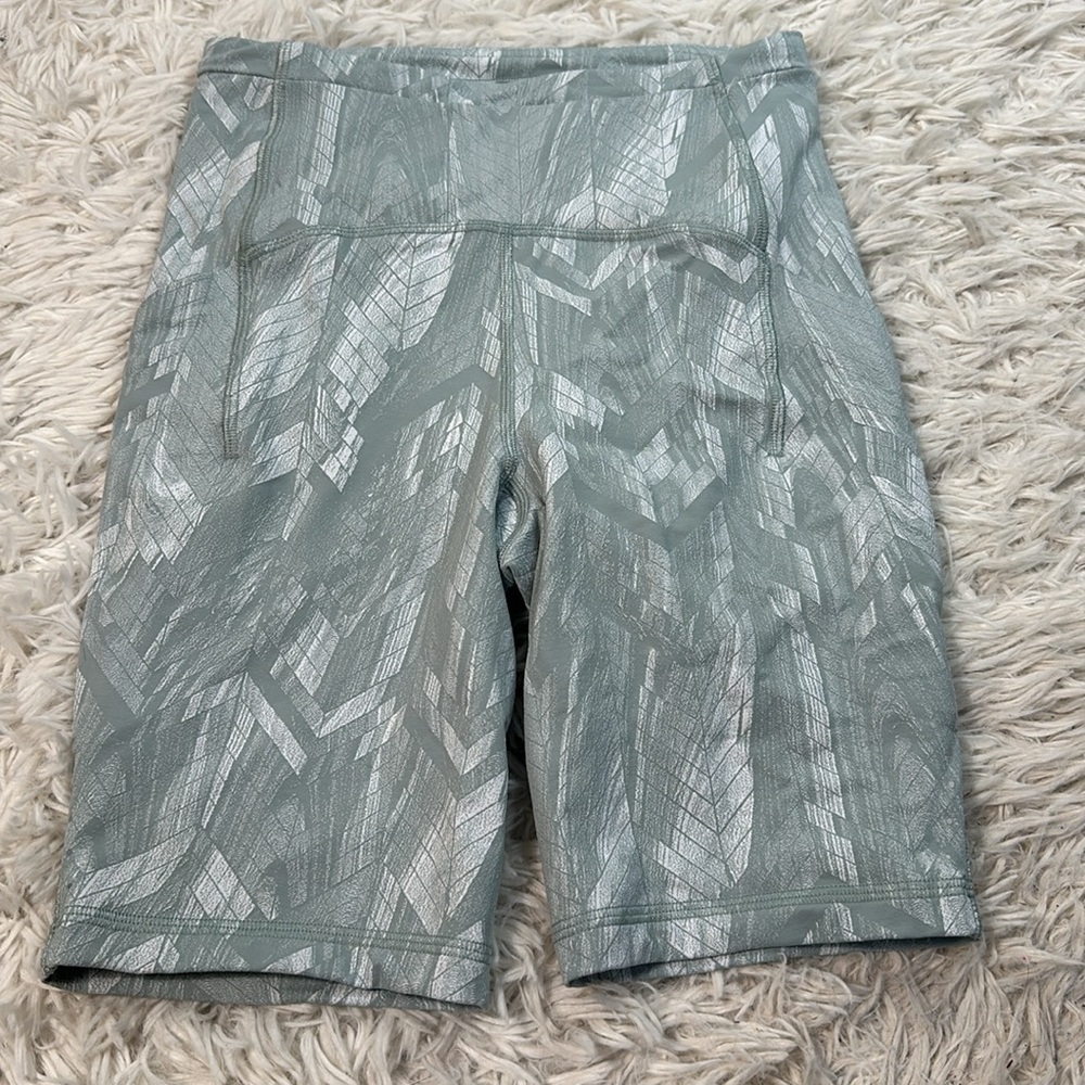 Lululemon Swift Speed High-Rise Short 8" Reverberate Chevron Jacquard Silver Blu